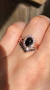 We Re Obsessed With Black Diamond Styles Whether It S In Wedding Bands Or Mixed With Black Diamond Ring Engagement Black Diamond Engagement Black Diamond Ring