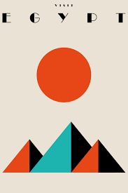 Futurism and constructivism to ancient geometric design elements from the exotic cultures of egypt, assyria and persia. Egypt Poster Vintage Travel Poster Printed Home Minimalist Art Prints Travel Gifts Travel Art Dec Geometric Poster Minimalist Art Minimalist Art Prints
