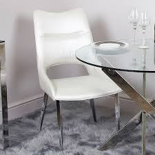 ✅ browse our daily deals for even more savings! Aurelia Deeply Padded White Faux Leather Dining Chair With Chrome Legs Picture Perfect Home