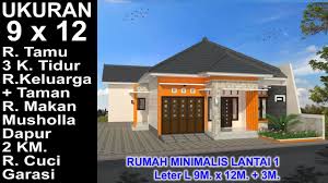 Maybe you would like to learn more about one of these? Modern House 9x12 Leter L 3m 3 K Tidur Desain Rumah Minimalis Lantai 1 Youtube