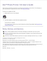 Maybe you would like to learn more about one of these? Dell 720 Color Printer User Manual Pdf Download Manualslib