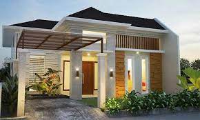 Dikelilingi pohon rindang dan rerumputan hijau semakin lengkap dengan desain rumah sedehana yang menawan. 5 Inspirasi Desain Rumah Idaman Sederhana Di Desa Pilihan Arsimedia