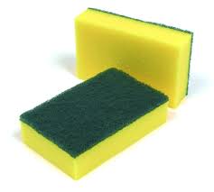 Scourers Sponge 15x10cm Qty 10 Workplacesupplies Scourer Old Wooden Boxes Wooden Boxes
