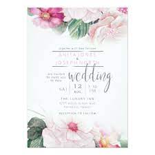 Blossoms And Berries Wedding Raspberry Id476 Invitation Zazzle Com Wedding Cards Wedding Invitations Wedding Invitations Elegant Simple
