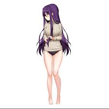 I just had to make this because there is not enough barefoot Yuri : r/DDLC