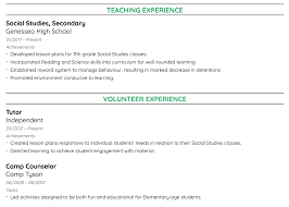 work experience on a resume 41+ job