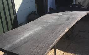 Here we have a live edge river table that includes blue shells in its design! Live Edge Dining Tables Archives Unique Wild Wood Furniture