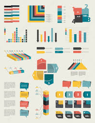 set of infographic elements collection of graphs charts