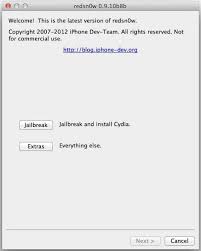 Open redsn0w and click on the jailbreak button as shown here. Download Redsnow 0 9 10b8b With Minor Bug Fixes Links