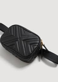 Quilted Belt Bag Women Mango United Kingdom Leather Belt Pouch Bags Belt Bag