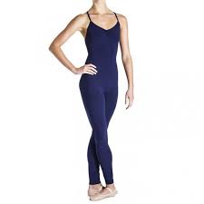 Una Cross Back Unitard Navy Bloch Womens Unitards Wow Dolce