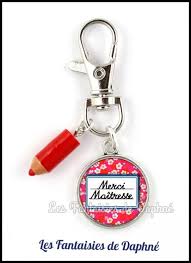 Porte Cle Cabochon En Verre Merci Maitresse Porte Cles Par Dafi51 Merci Maitresse Idee Cadeau Maitresse Porte Cle