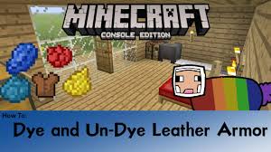 Minecraft How To Dye And Un Dye Leather Armor Ps4 Xbox Youtube Dyeing your armor in minecraft is a great way to set yourself apart from other players in the game. minecraft how to dye and un dye leather armor ps4 xbox