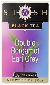 Stash Tea Double Bergamot Earl Grey Tea 18 Count Tea Bags In Foil Pack Of 6 Stash Tea Earl Grey Tea Grey Tea
