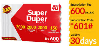 Finally, enter the 14 digit scratch card number and tap on recharge to load jazz card. Jazz Super Card 2021 Jazz Super Duper Offer For Rs 600