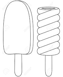 Pop it coloring pages | new pictures free printable. Black And White Line Art Icon Fruit Chocolate Ice Cream Set Royalty Free Cliparts Vectors And Stock Illustration Image 96645616