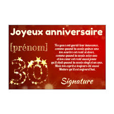 Carte Joyeux Anniversaire 30 Ans Jaune Gratuit A Imprimer Carte 2051