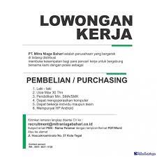 Lowongan kerja pt cogindo daya bersama, pt indonesia power (pln group) tahun 2021; Lowongan Kerja Sebagai Purchasing Juli 2021
