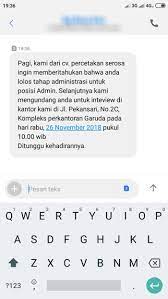 Apa itu sms dan panggilan palsu ?? Contoh Panggilan Kerja Dan Interview Yang Asli Dan Palsu Via Sms Kosngosan