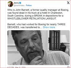 John Barnett, a former Boeing quality manager, had raised several concerns  about the safety of the same place, a 787-8 Dreamliner, that crashed in  India last week, killing 241 people. Barnett was
