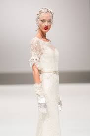 Abiti da sposa vintage anni '50 abito da sposa corto pizzo applique manica lunga con foro a goccia abito da cerimonia nuziale per ricevimenti milanoo. L Abito Da Sposa Sofisticato E Vintage Lusan Mandongus Spring 2014