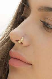 Unique Nose Ring Indian Nose Ring Tribal Nose Ring Gold Nose Ring Indian Jewelry Tribal Piercing Cartilage Jewelry Tragus Hoop 20g In 2020 Unique Nose Rings Daith Earrings Nose Ring
