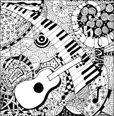 Music coloring pages for adults. Abstract Music Coloring Pages For Adults Coloring4free Coloring4free Com