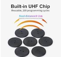 FONKAN UHF RFID tag lavanderia botão PPS lavável resistente ao calor  860-960M Alien Higgs3 etiquetas RFID passivas - AliExpress