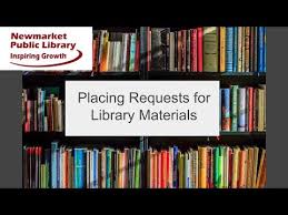 Placing Requests For Library Material Youtube