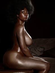 Black black nude women