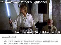 294 Days Until Star Wars Darth Vader S Final Thoughts Will Leave You A Blubbering Mess Star Wars Humor Star Wars Jokes Star Wars Memes