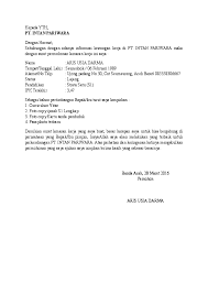 Yth hrd manager pt berkas jaya grup jl. Doc Contoh Surat Lamaran Pekerjaan Teuku Hermilan Academia Edu