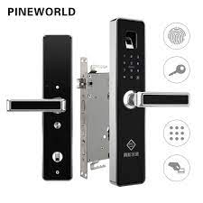 cheap door locks buy directly from china suppliers pineworld biometric fingerprint smart lock handle electronic door lock fingerprint rfid key touch screen dig