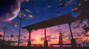 What is the anime wallpaper hd 2560×1440? Download Wallpaper 2560x1440 Girl Twilight Clouds Anime Widescreen 16 9 Hd Background