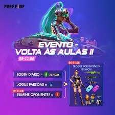 The reason for garena free fire's increasing popularity is it's compatibility with low end devices just as. Free Fire Evento De Volta As Aulas Garante Premios Especiais Voxel