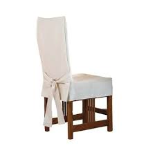 Sure Fit Cotton Duck Short Dining Chairs