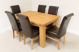 1 4m Riga Oak Dining Table 6 Emperor Brown Leather Dining Chairs Browse a variety of modern furniture, housewares and decor.