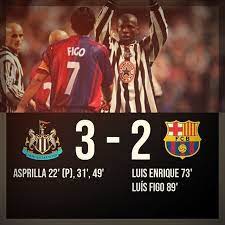 Old Days Football On Twitter Champions League 1997 98 Group Stage Faustino Asprilla Scored An Iconic Hat Trick Vs Barcelona