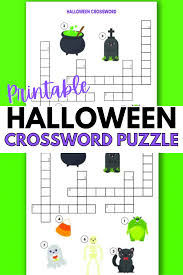 Crossword puzzles can be fun, challenging and educational. Halloween Crossword Puzzle