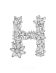 Letter ii coloring pages free download. 112 Beautiful Flower Coloring Pages Free Printables For Kids Adults