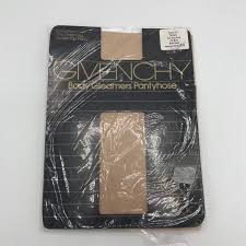 Givenchy Hosiery Body Gleamers Pantyhose 157 Pale Gold Xl Sandalfoot Nip Vtg