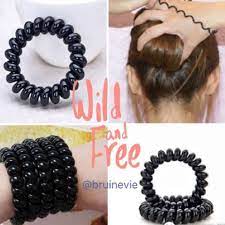 trendy phone cord black hair ties are here hair rubber bands hair band for girl rope hair