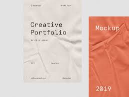 Download Wrinkle Fold Paper Mockup On Behance