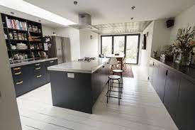 Vimeo's platform gives us the ability to produce professional, branded company events that are engaging our partners in more meaningful ways. White Floorboards And Black Kitchen Cupboards Farrow And Ball Railings Along With Open Shelving And A Stainless Steel Wo Home Kitchens Kitchen Design Kitchen
