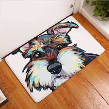 Non Slip Home Door Floor Mats Move Live Laugh Dog Door Mat Dog Flooring Printed Carpet