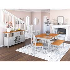 Complete dining room sets from rooms to go. Ruston Two Tone Mahogany Wood 7 Piece Dining Room Collection