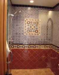 A tropical look to any interior room looking for a design that lasts forever. Baths Photos From Latin Accents Tiles Mexican Tile Bathroom Spanish Style Bathrooms Mediterranean Bathroom