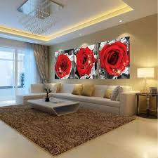 Red Rose Canvas Prints Bedroom Decoration Wall Art Pictures Modern Canvas Painting Home Decor Wall Art Decor