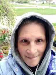 Nancy out for a walk at 3:30am WTH at least it's not raining.