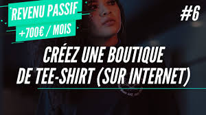 Vendre des tee-shirts personnalisés : gagnez de l'argent grâce à  l'impression à la demande (2021) - YouTube